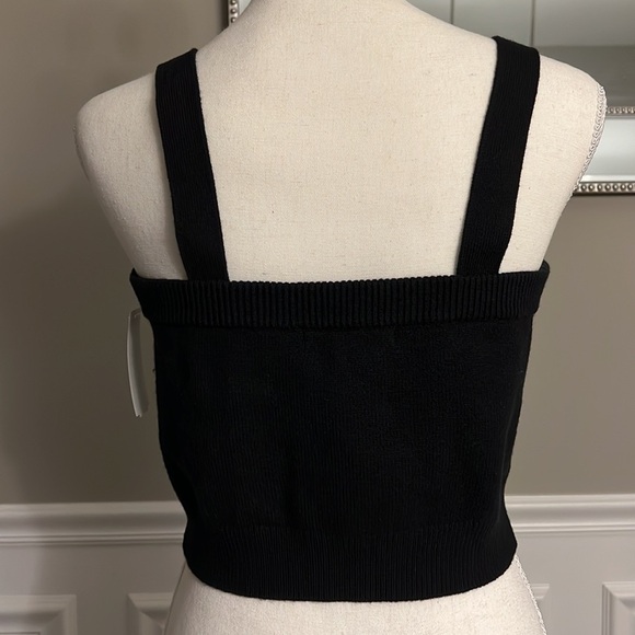 MAJE Button-embellished knitted cropped top sz 3 168$ - Picture 9 of 14
